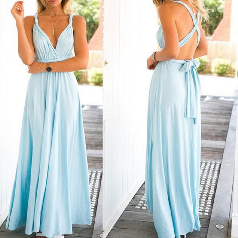 ParGrace Multiway Wrap Convertible  Long Dress